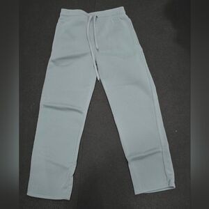 NWOT | Women's Relaxed Fit Fleece Open Bottom Sweatpants | Size S | Blue